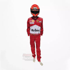 Michael Schumacher Ferrari F1 Rennanzug mit Stickerei aus dem Jahr 2004