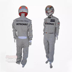 2012 Michael Schumacher Mercedes Benz F1 Bestickter Rennanzug