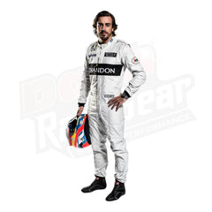 Rennanzug des McLaren F1 Teams von Fernando Alonso aus dem Jahr 2016