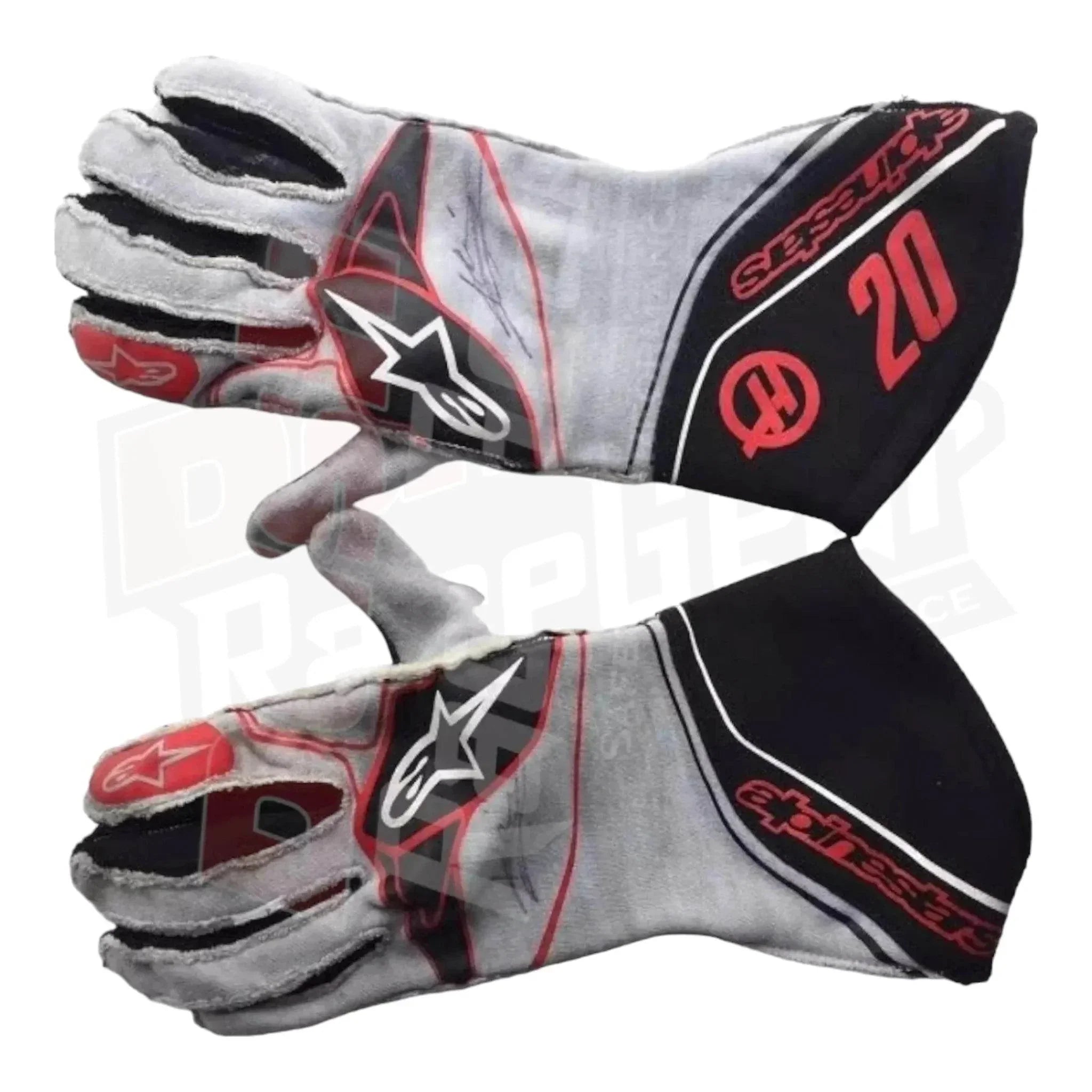 2017 Kevin Magnussen Haas F1 Team Gloves