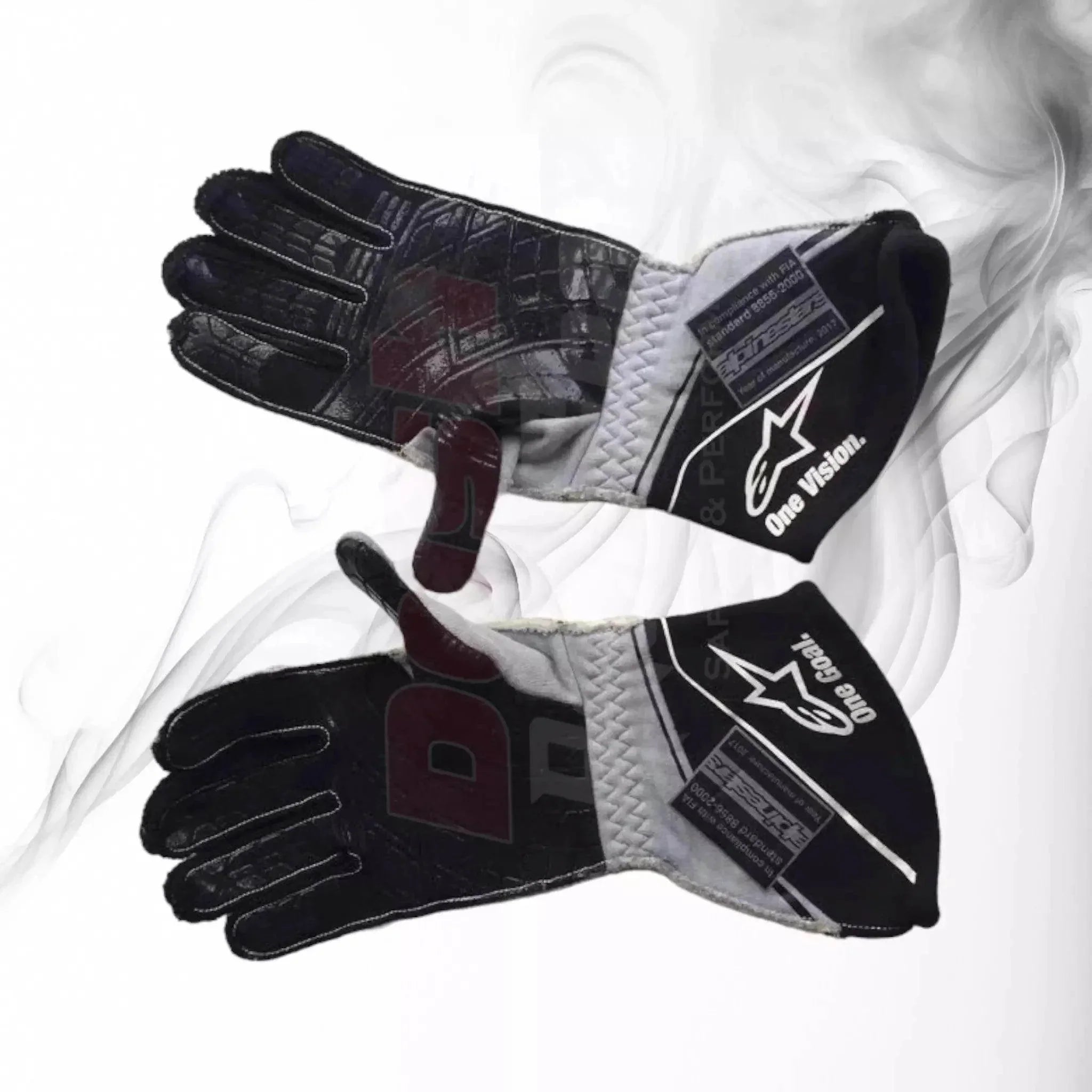 2017 Kevin Magnussen Haas F1 Team Gloves