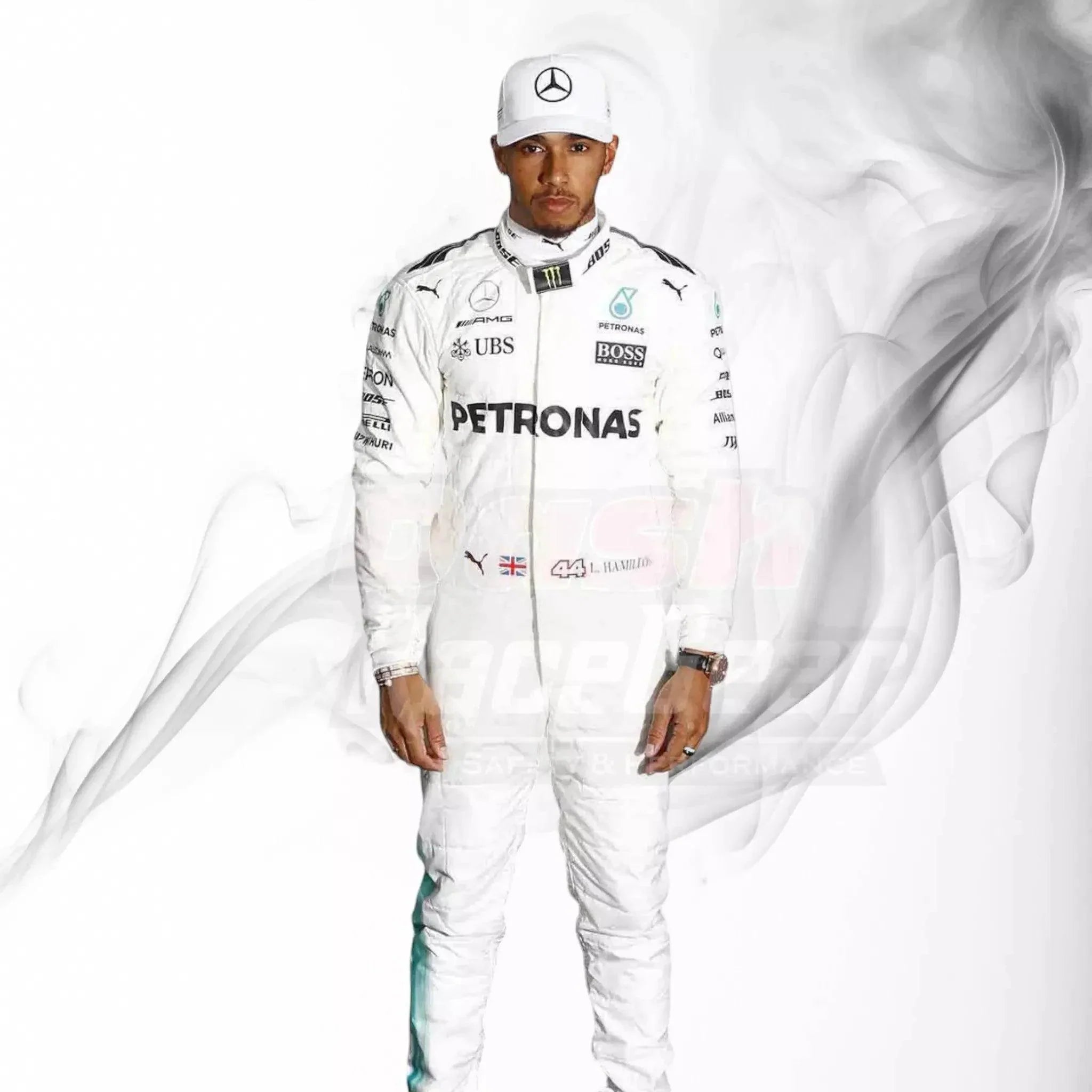 2017 Lewis Hamilton Mercedes-Benz F1 Printed Racing Suit