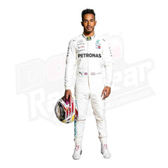 2018 LEWIS HAMILTON MERCEDES AMG F1 RENNANZUG FÜR KINDER