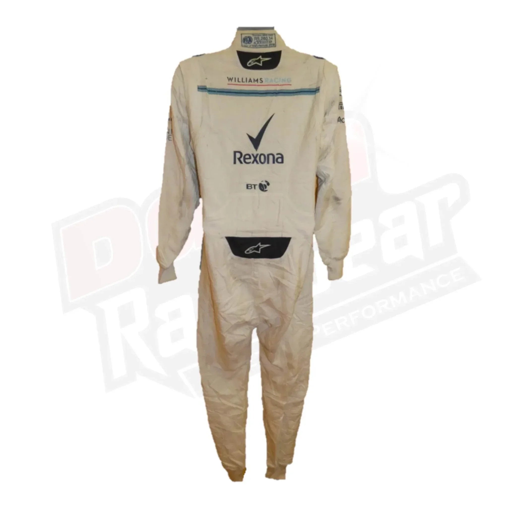 2018 Lance Stroll Abu Dhabi GP Williams race suit