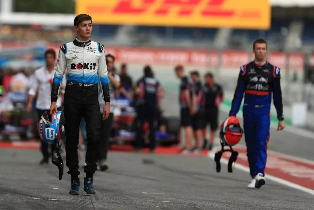 2019 GEORGE RUSSELL Williams Racing F1 Race Boots _ Mercedes AMG