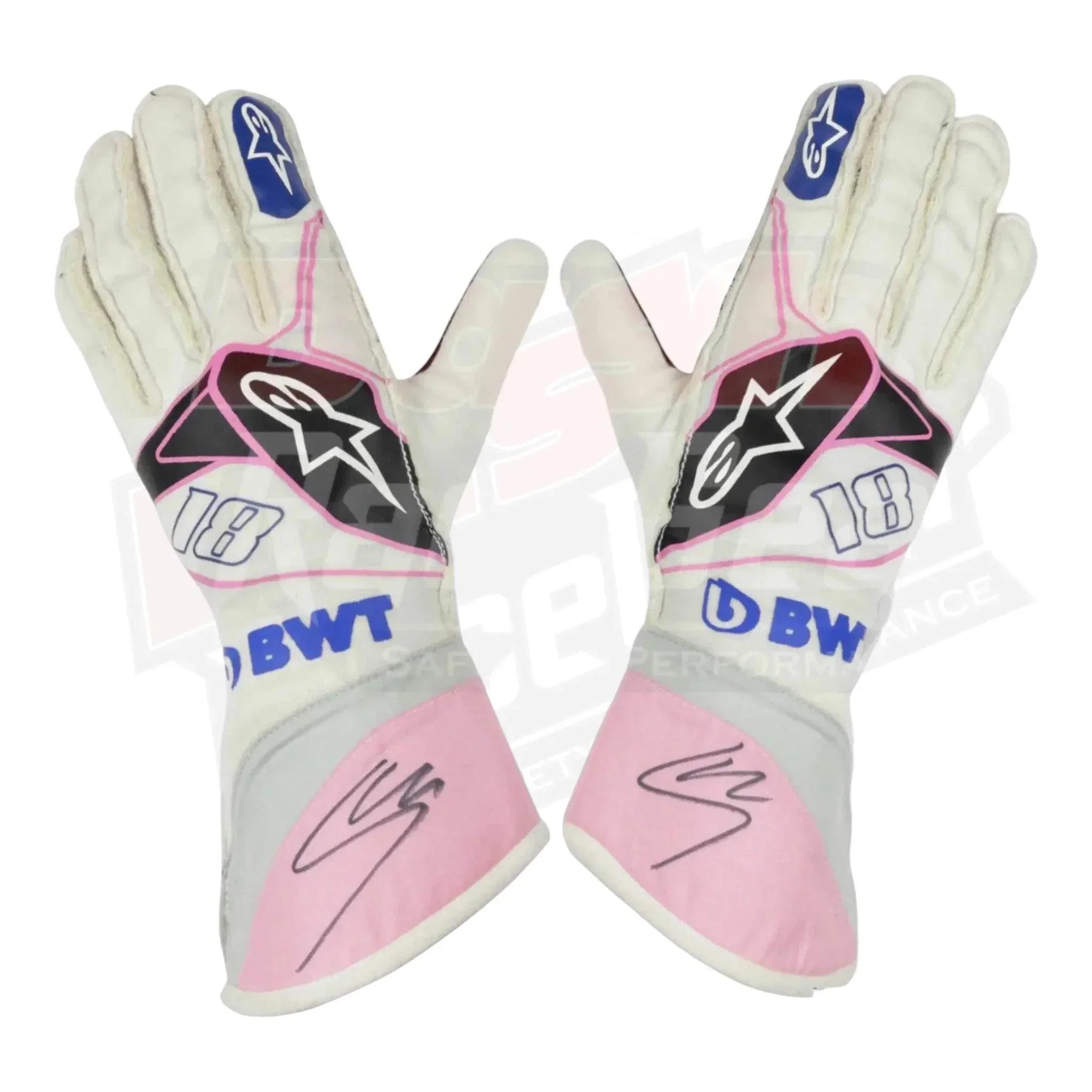 2019 Lance Stroll BWT Race Spec Racing Point F1 Gloves