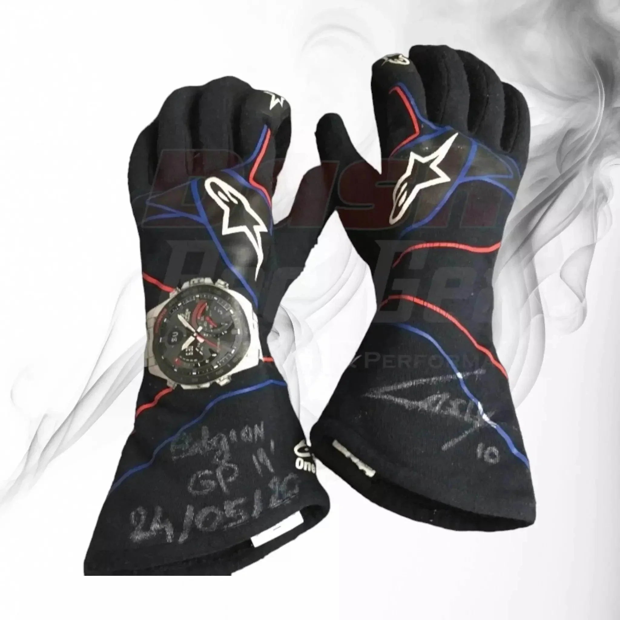 2019 Pierre Gasly Belgian GP F1 Race Gloves
