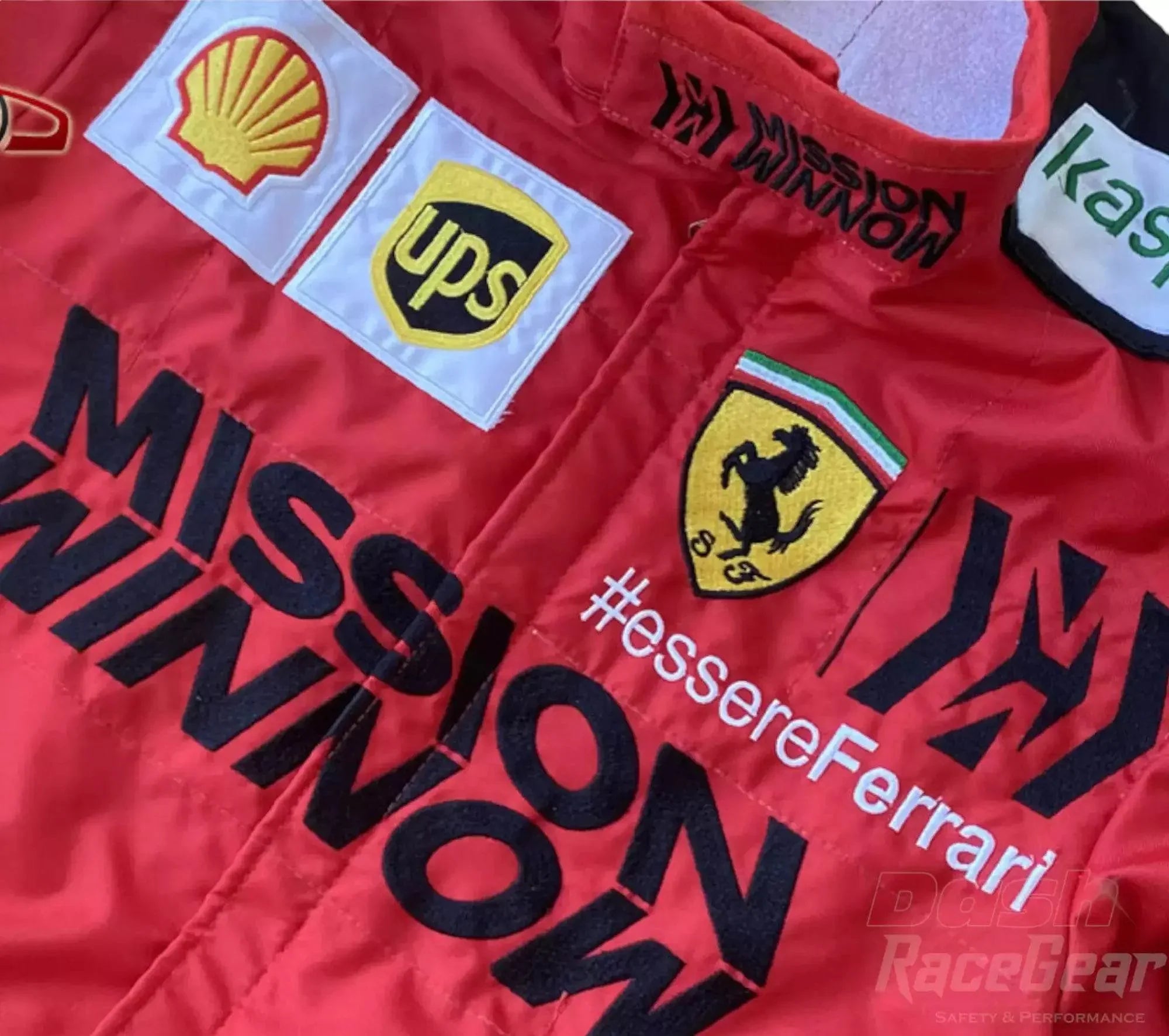 2020 Charles Leclerc Ferrari Mission Winnow F1 Embroidered Racing Suit