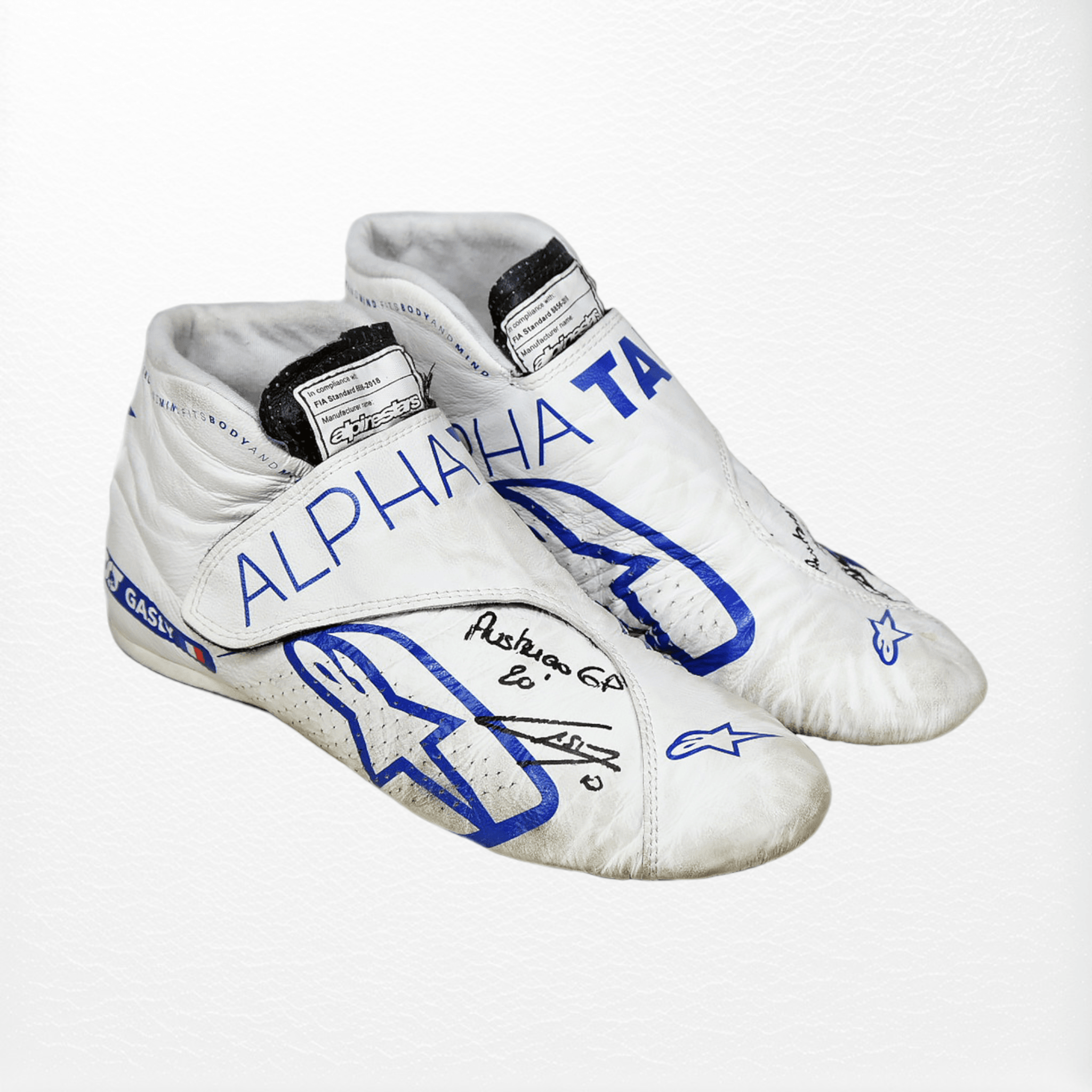 2020 Pierre Gasly Race Austrian Grand Prix's Scuderia AlphaTauri F1 Boots