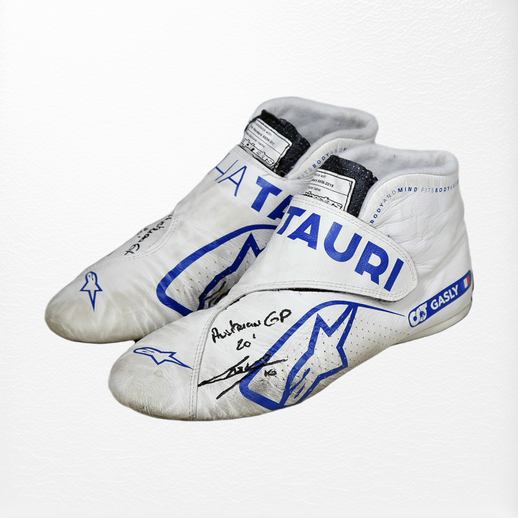 2020 Pierre Gasly Race Austrian Grand Prix's Scuderia AlphaTauri F1 Boots