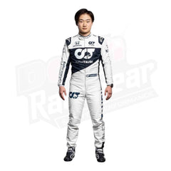 2020 Yuki Tsunoda AlphaTauri F1 Rennanzug KINDER