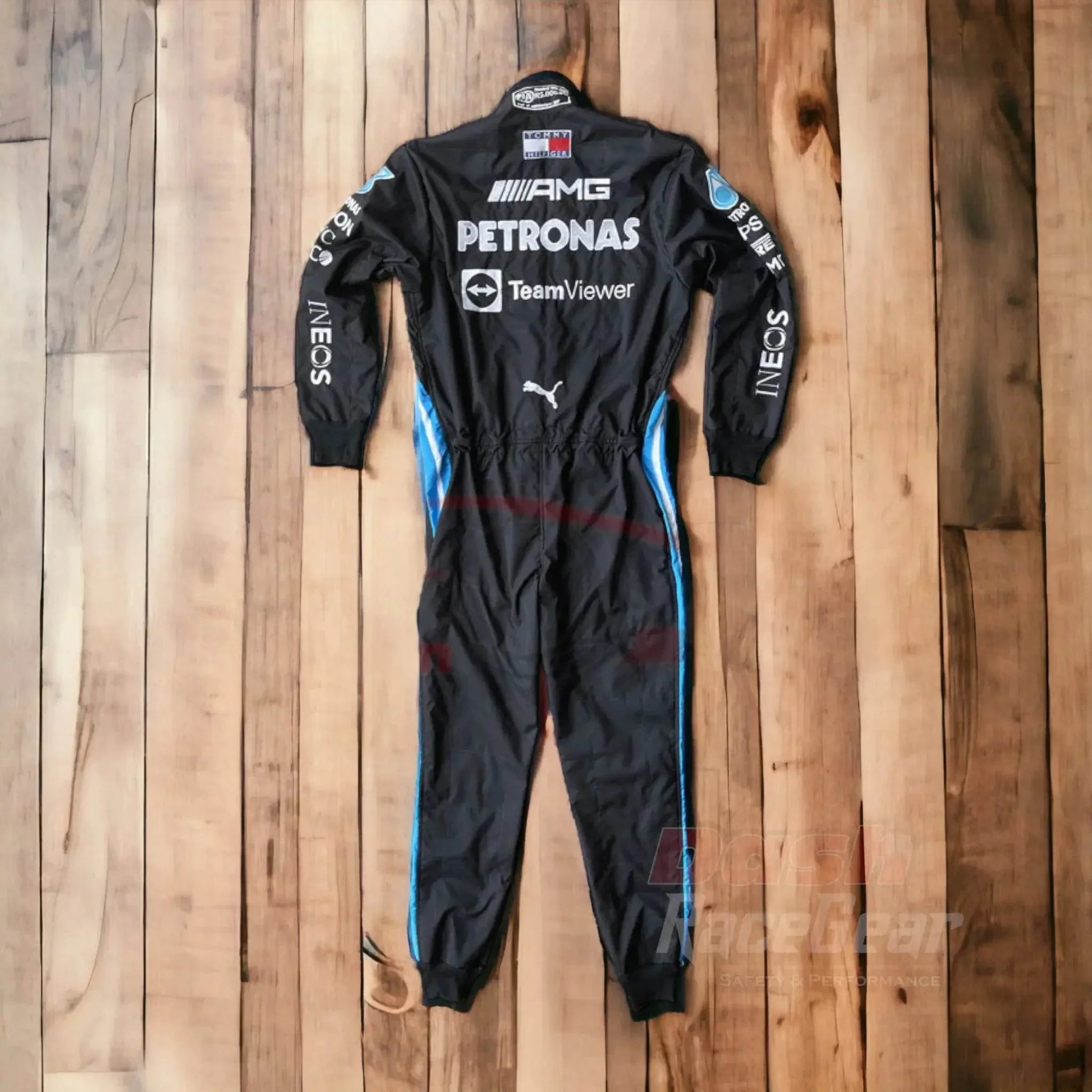 2021 Lewis Hamilton Mercedes Benz F1 Embroidered Race Suit