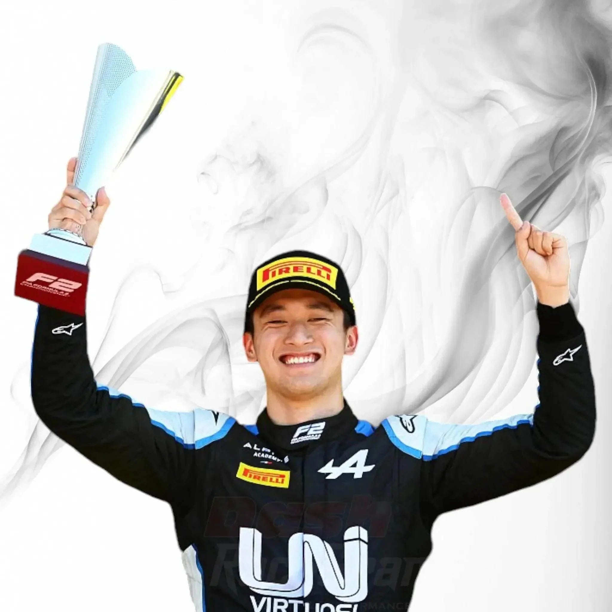 2021 Zhou Guanyu Formula 2 Race Suit