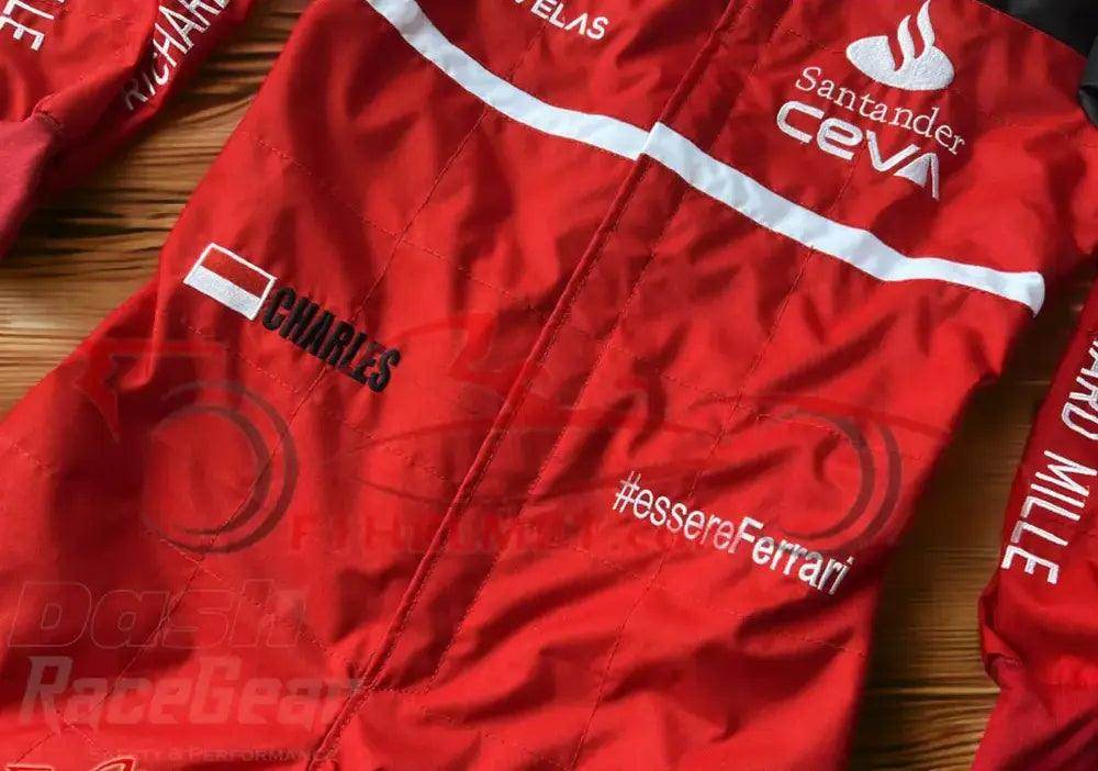 2022 Charles Leclerc Ferrari Embroidered F1 Racing Suit