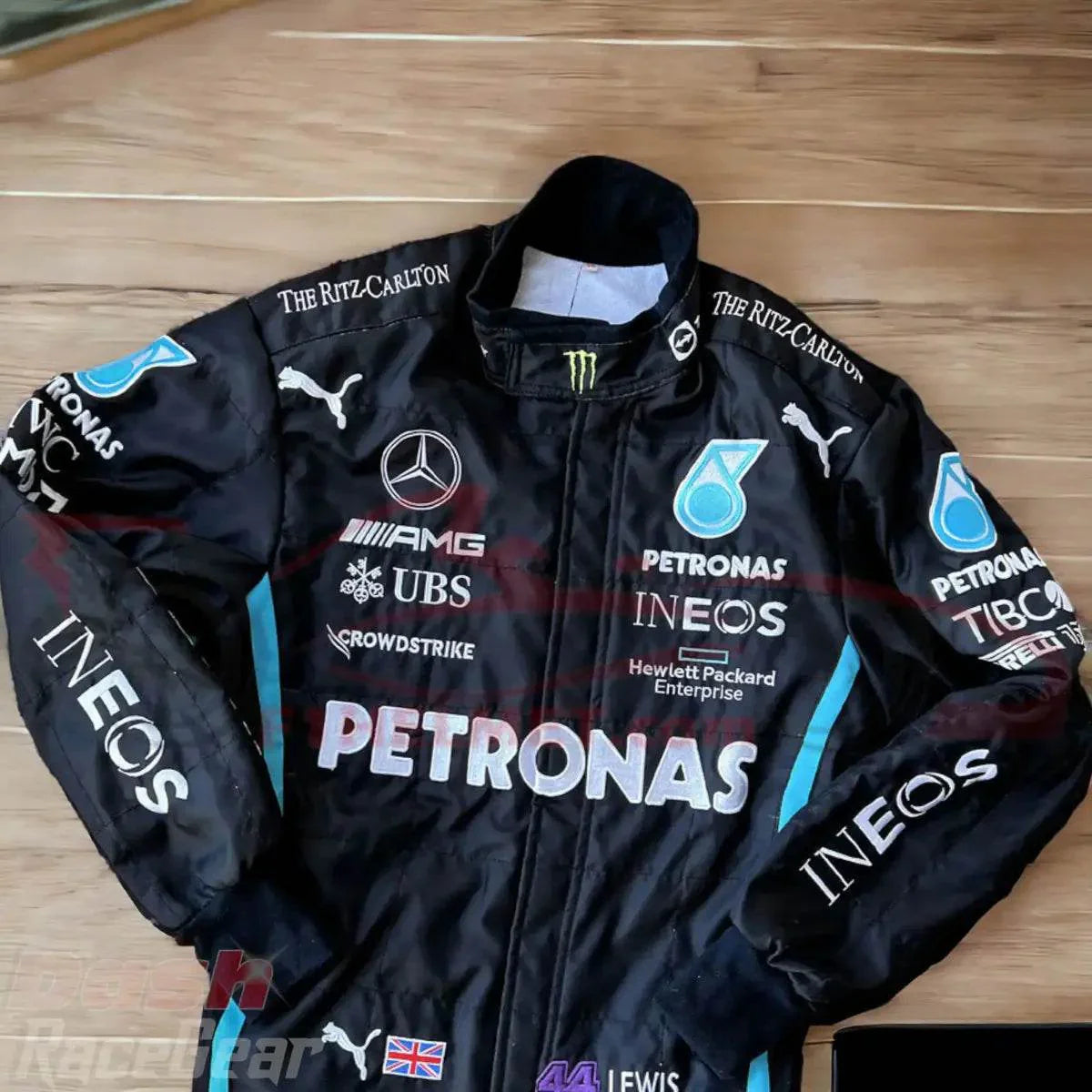 2022 Lewis Hamilton Mercedes Benz F1 Embroidered Race Suit