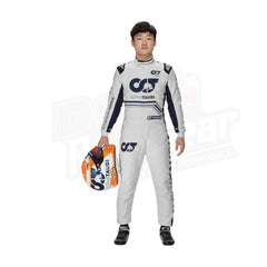 2022 Yuki Tsunoda Scuderia AlphaTauri F1 Rennanzug KINDER