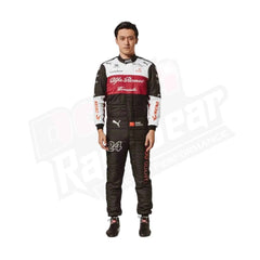 2022 Zhou Guanyu Alfa Romeo F1 Team Rennanzug für Kinder