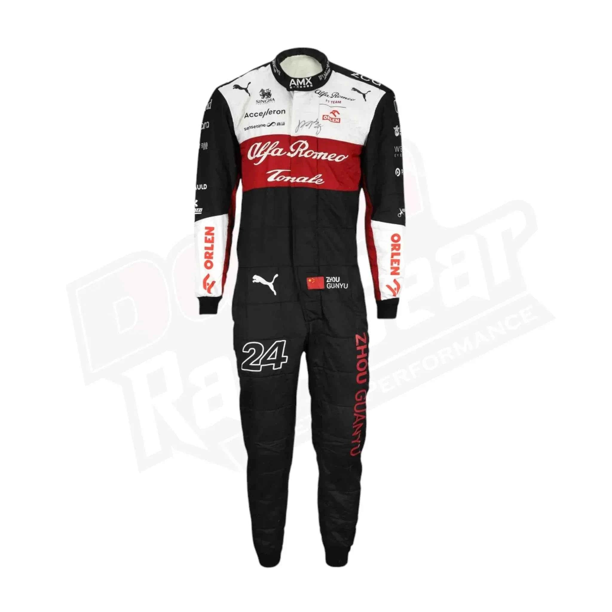2022 Zhou Guanyu Alfa Romeo F1 Team Race Suit KIDS