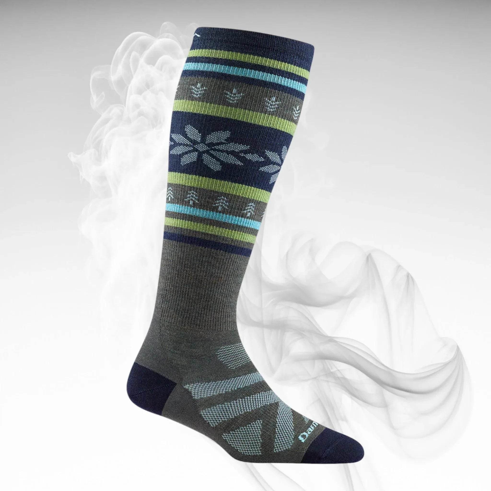 2023 Darn Tough Women's Light Ski Socks Gray