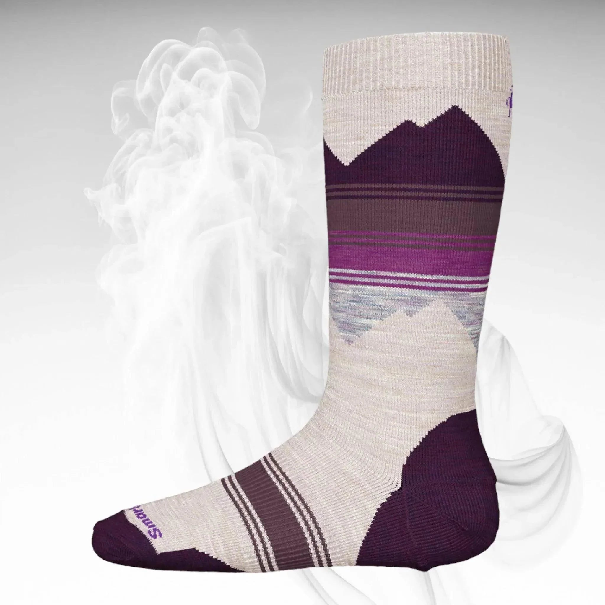 2023 Smartwool JR Ski Light Cushion Socks Purple