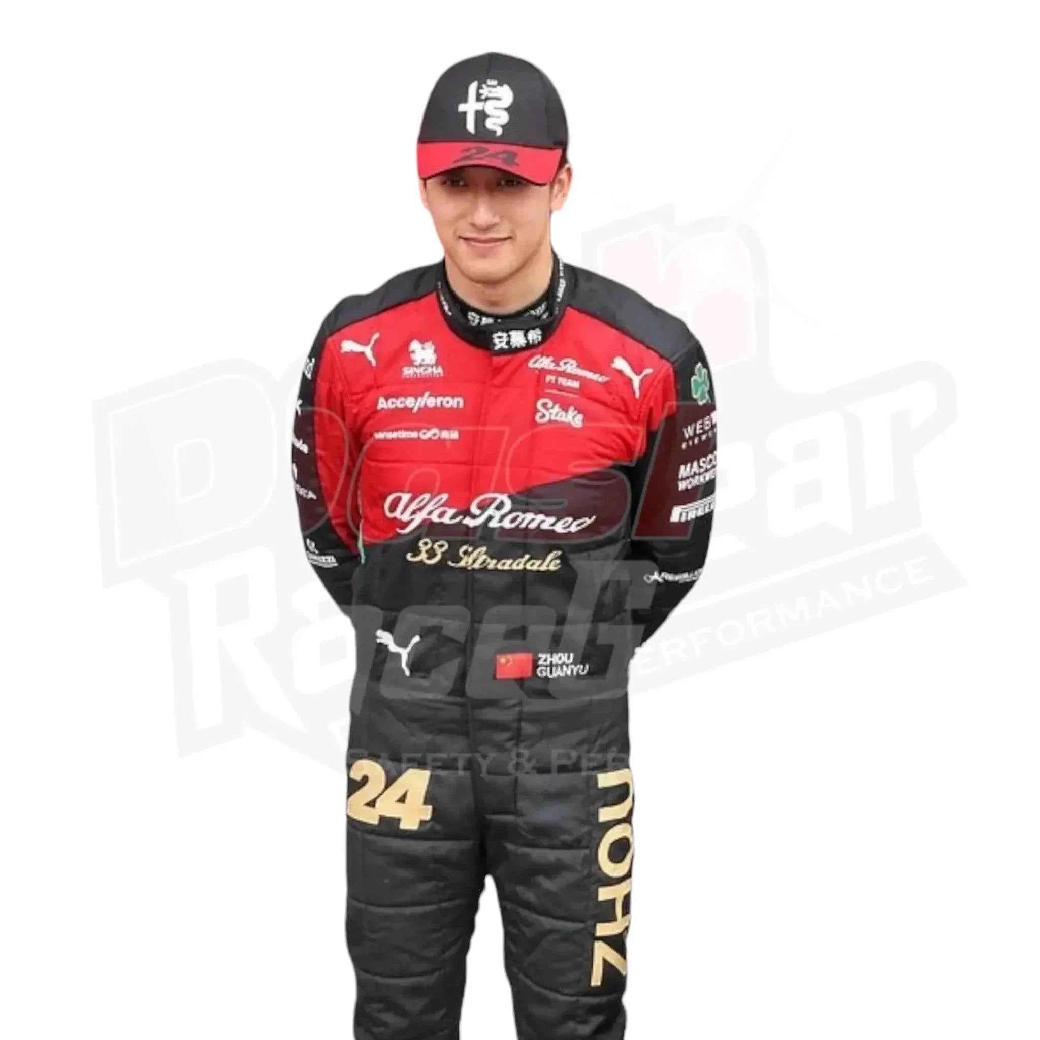 2023 Zhou Guanyu Alfa Romeo F1 Race Suit KIDS