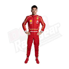 Rennanzug von Charles Leclerc (Scuderia Ferrari) 2024 (Neu) für Kinder