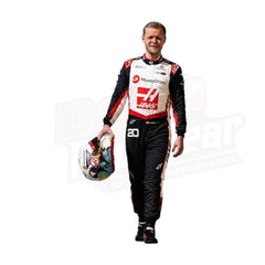 Rennanzug des Haas F1 Teams von Kevin Magnussen für 2024
