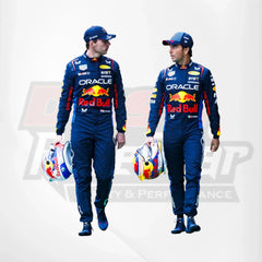 Rennanzug des Formel-1-Teams Max Verstappen und Sergio Perez für 2024 