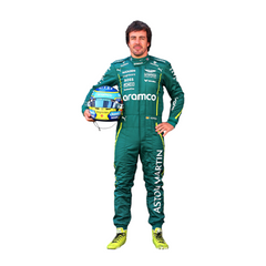 Rennanzug des Aston Martin F1 Teams von Fernando Alonso aus dem Jahr 2025