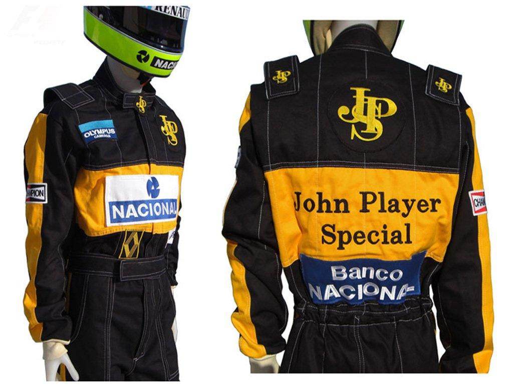 Ayrton Senna 1985 F1 Racing Suit Replica / Team Lotus