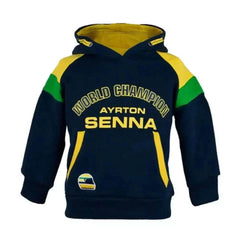 Ayrton Senna Hoodie Rennfahrer Kinder