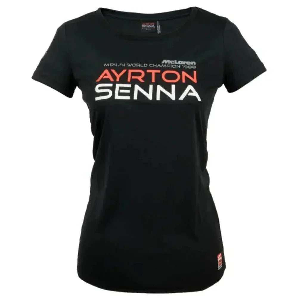 Ayrton Senna Ladies T-Shirt McLaren World Champion 1988