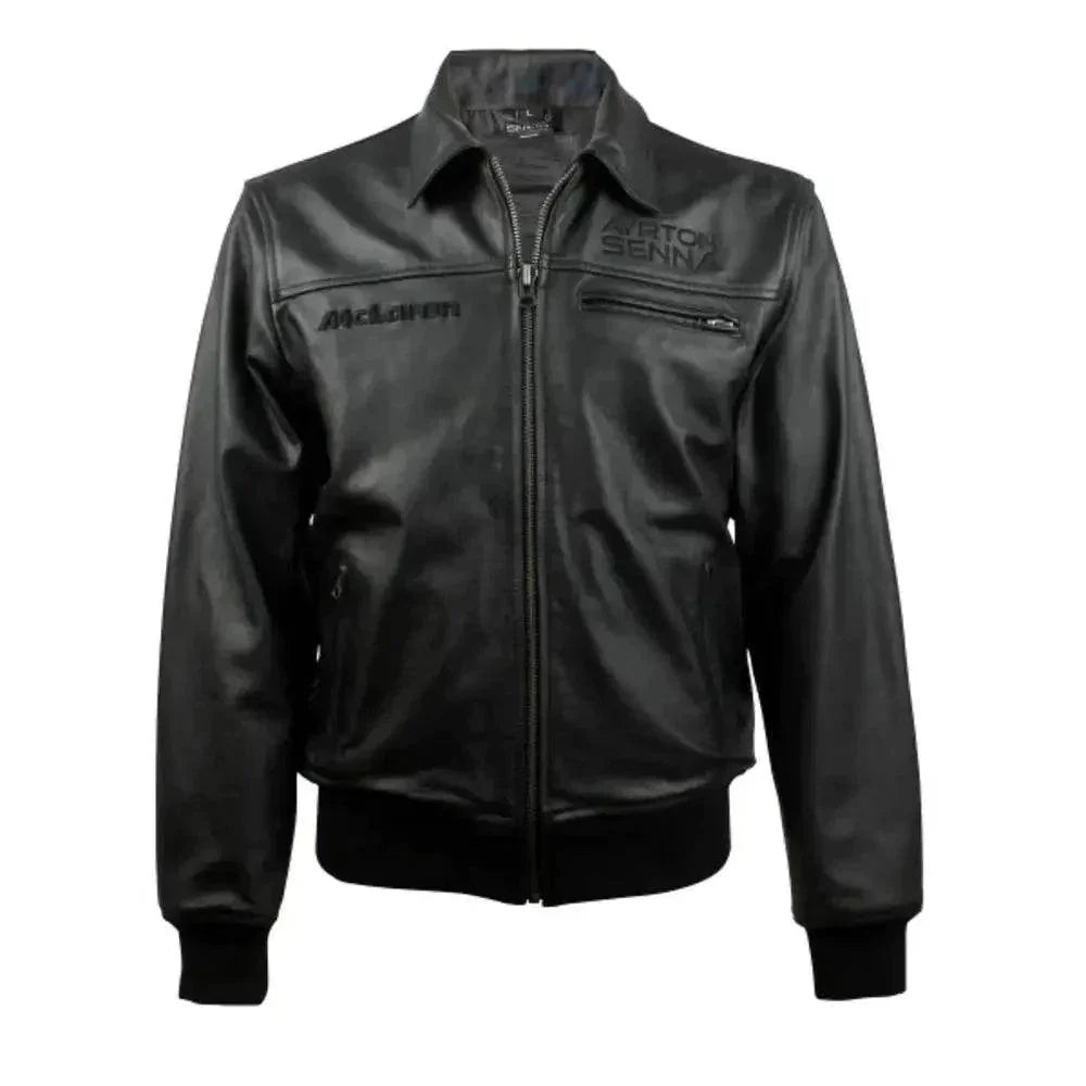 Ayrton Senna McLaren Leather Jacket Three Times World Champion