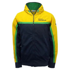 Ayrton Senna Zip Hoodie Helm