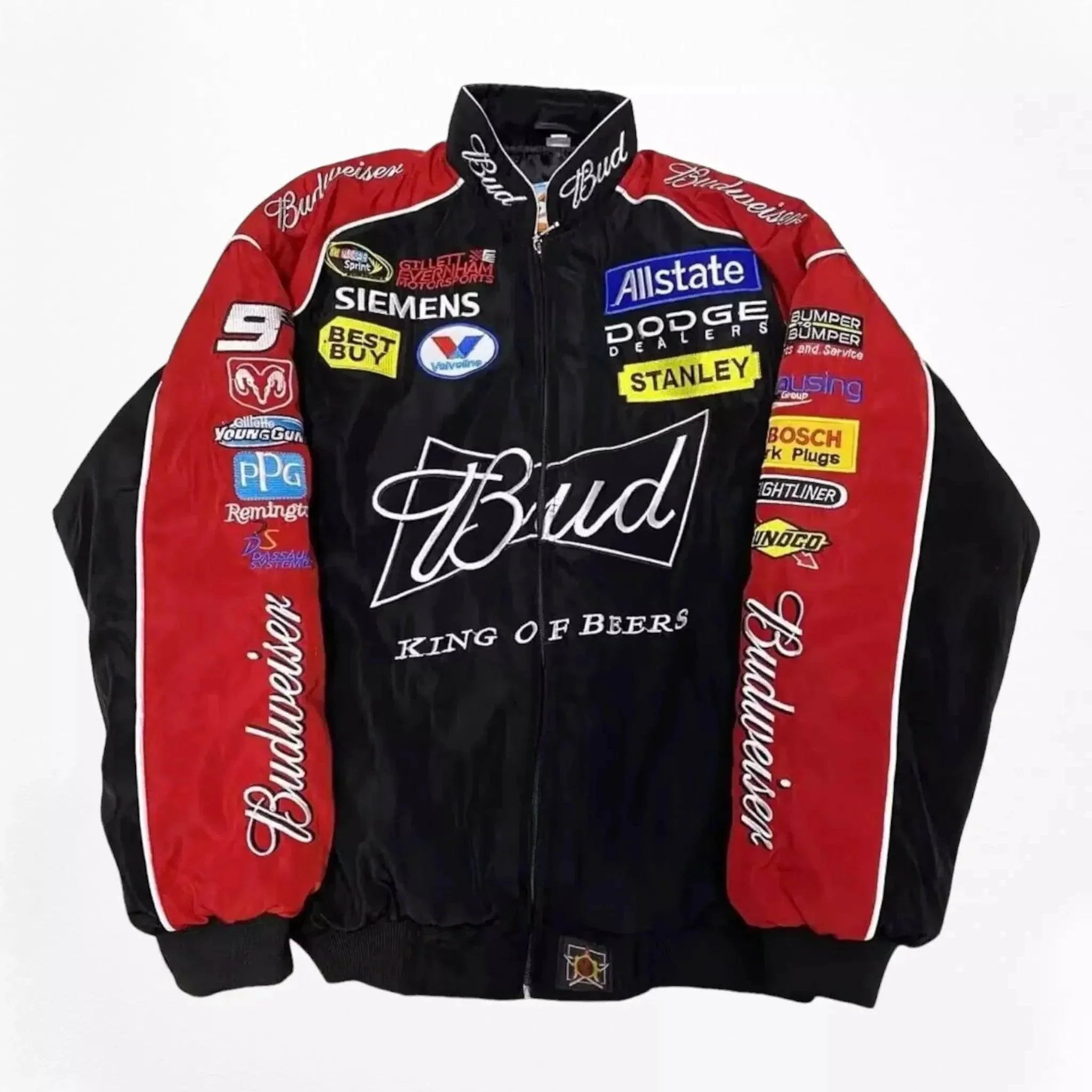 Budweiser F1 Official Embroidered Racing Jacket Men's
