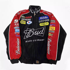 Offizielle Budweiser F1 Rennjacke mit Stickerei