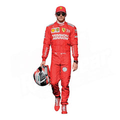 Charles Leclercs Ferrari-Formel-1-Rennanzug von 2019
