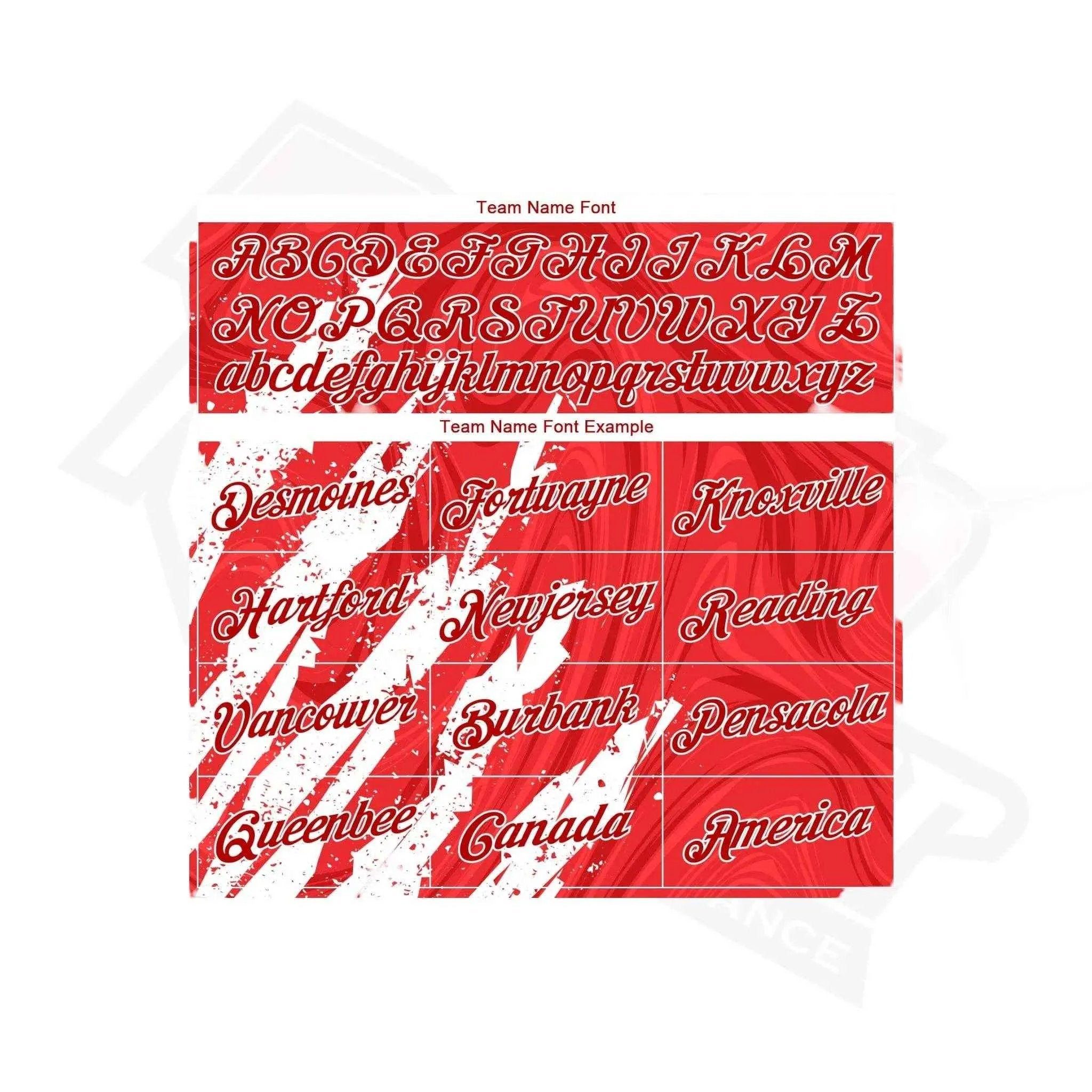 Custom Stitched Red & White 3D Pattern Sports Hoodie