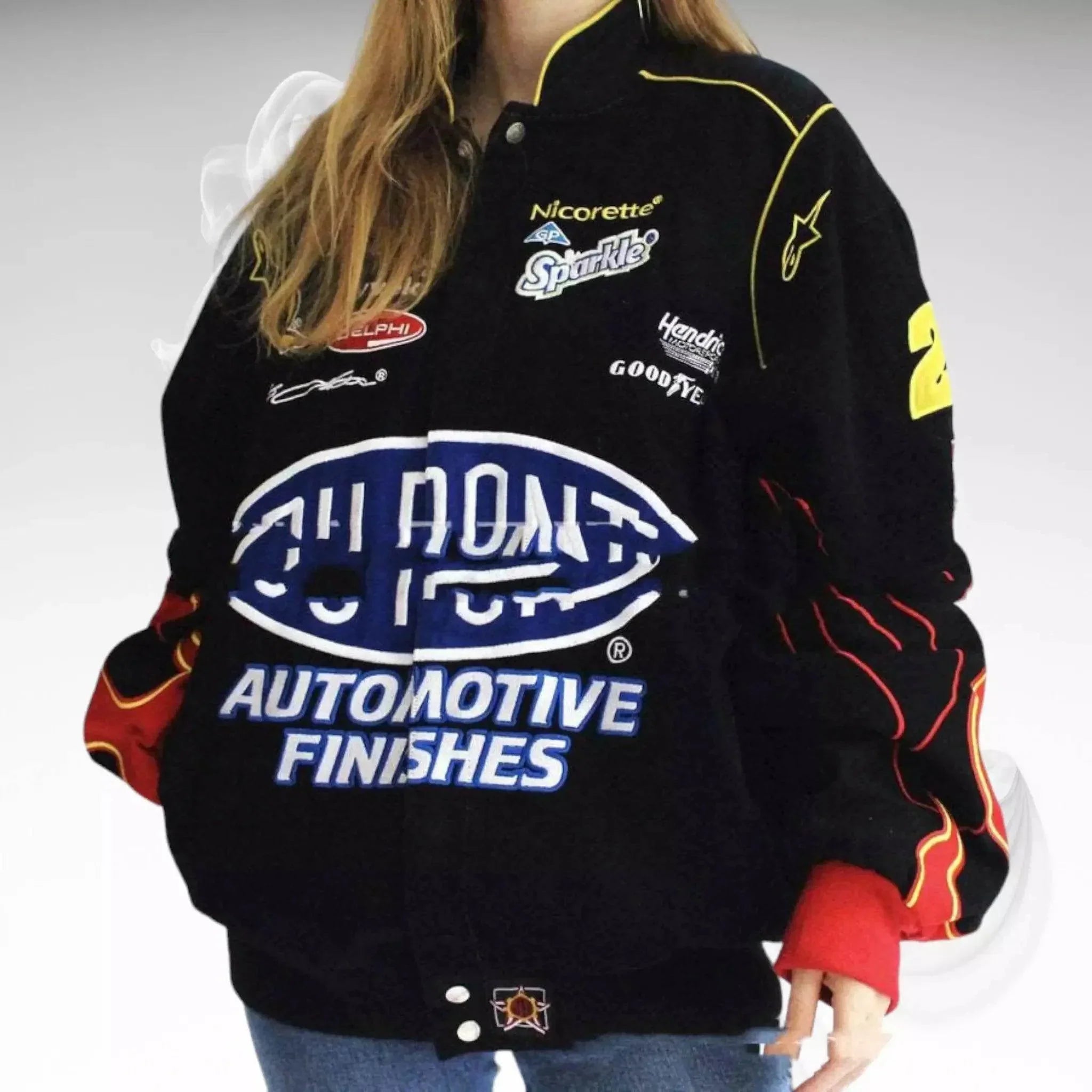 Vintage Dupont Windbreaker Printed Jacket Men's