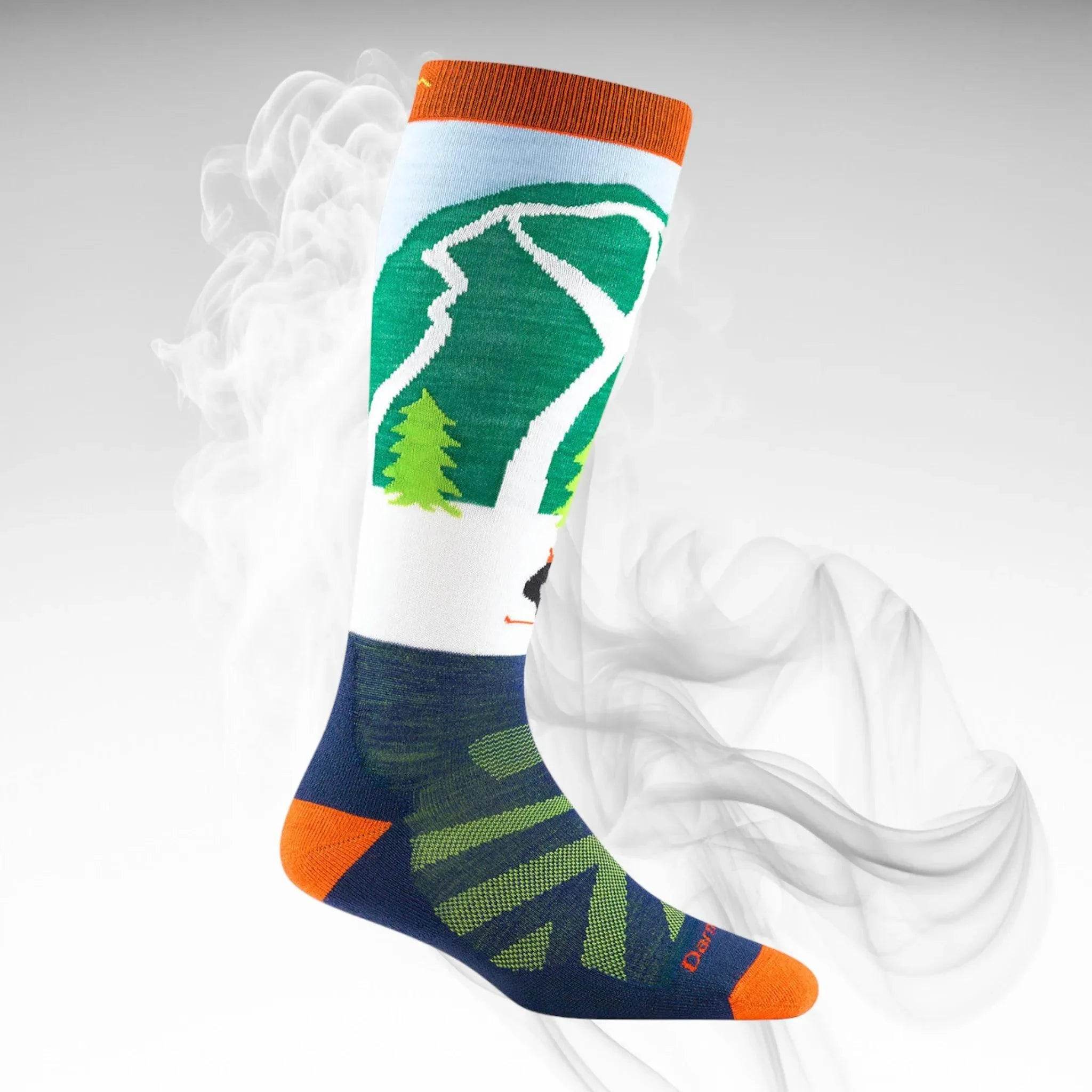 Darn Tough JR Pow Cow Midweight Ski Socks Large