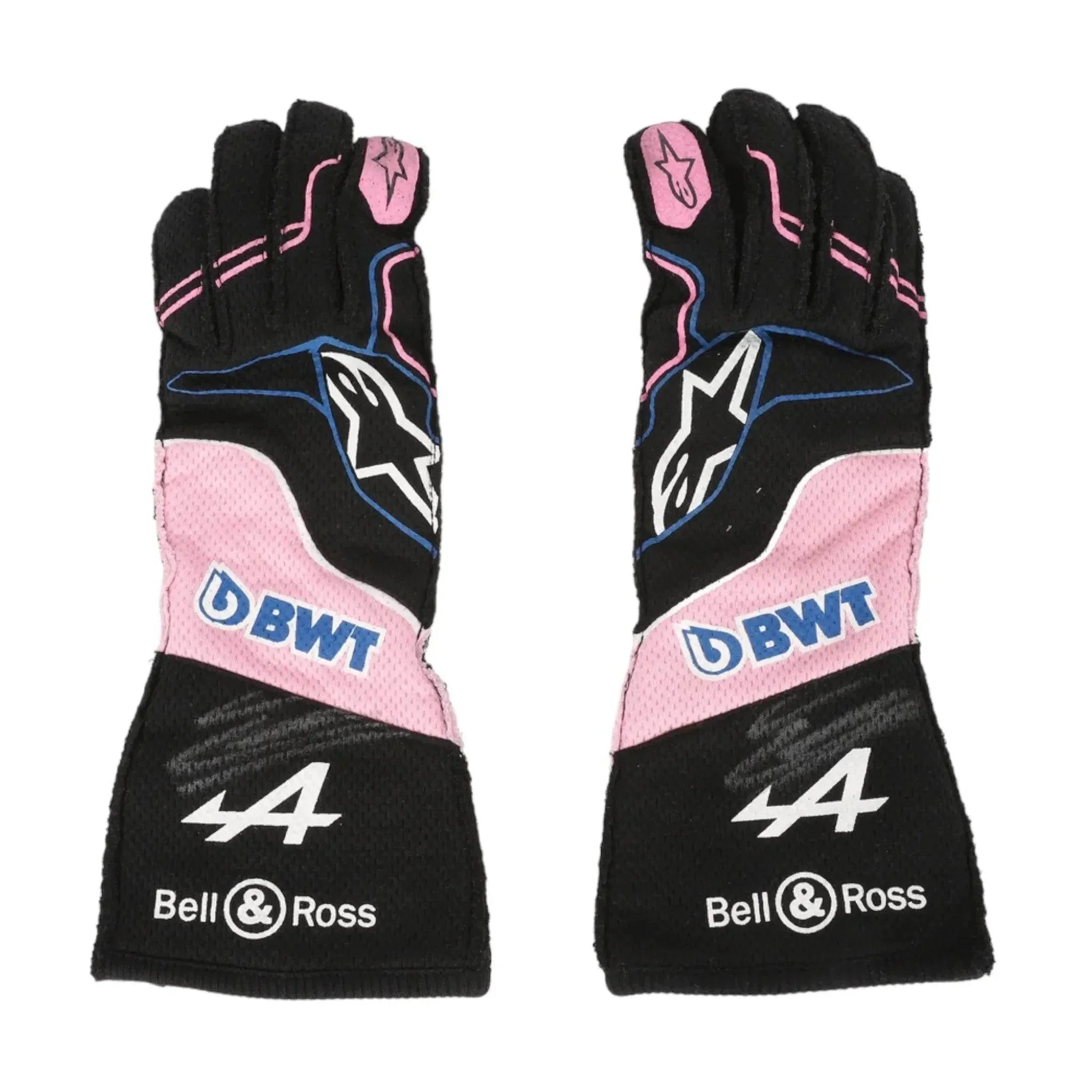 2023 ESTEBAN OCON WEEKEND WORN RACE GLOVES - MIAMI GP