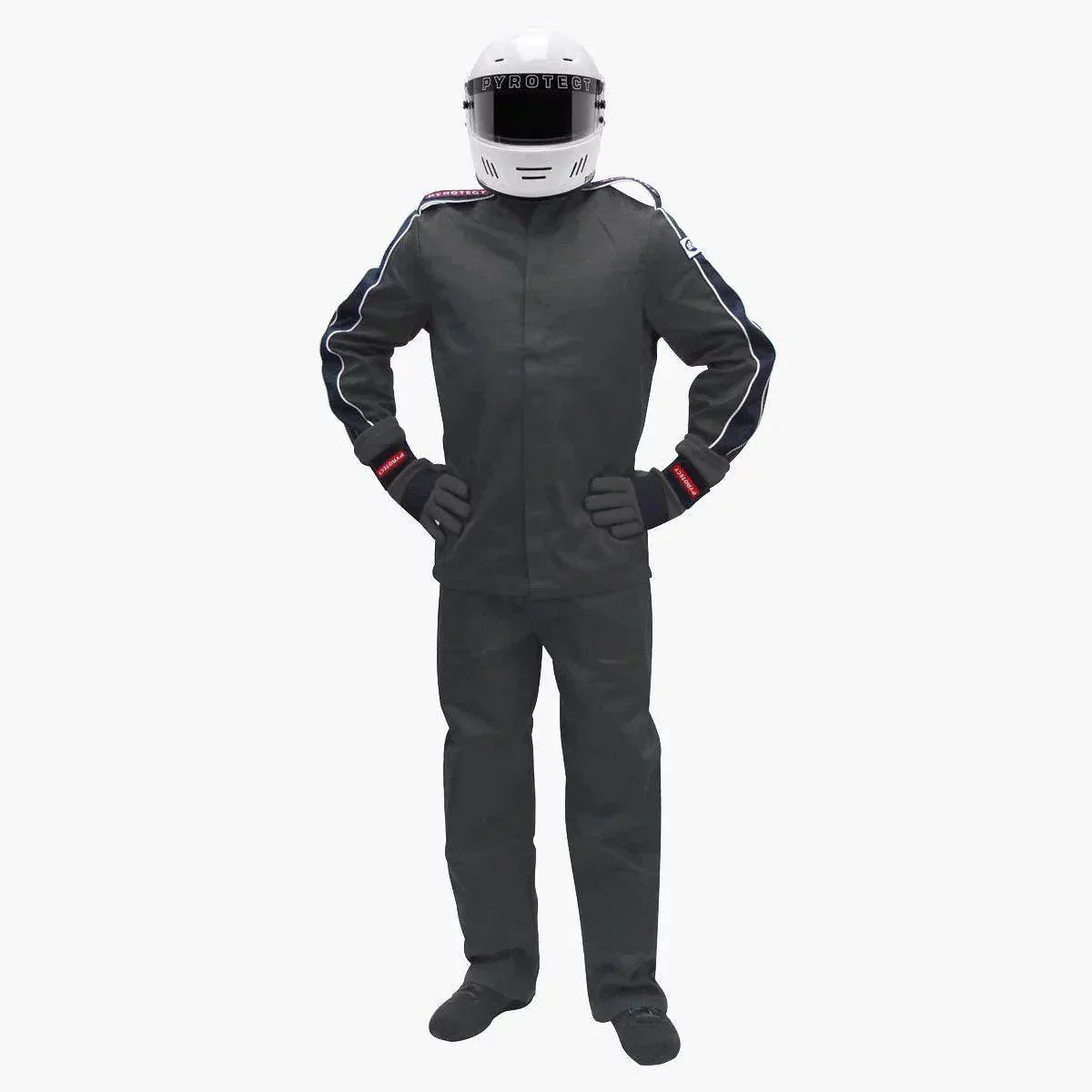 Eliminator Two Piece 2 Layer SFI-5 Suit Black Black