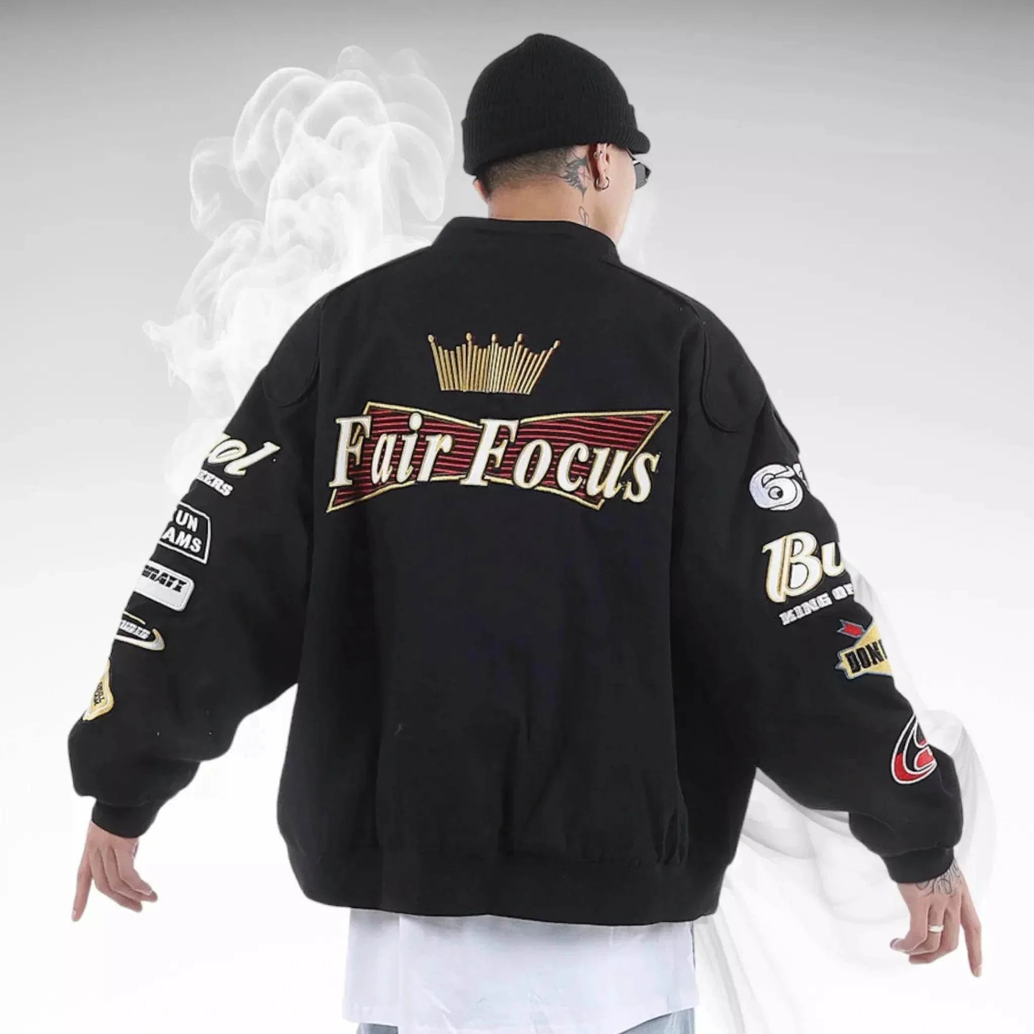 Fair Focus Embroidered Racing Jacket