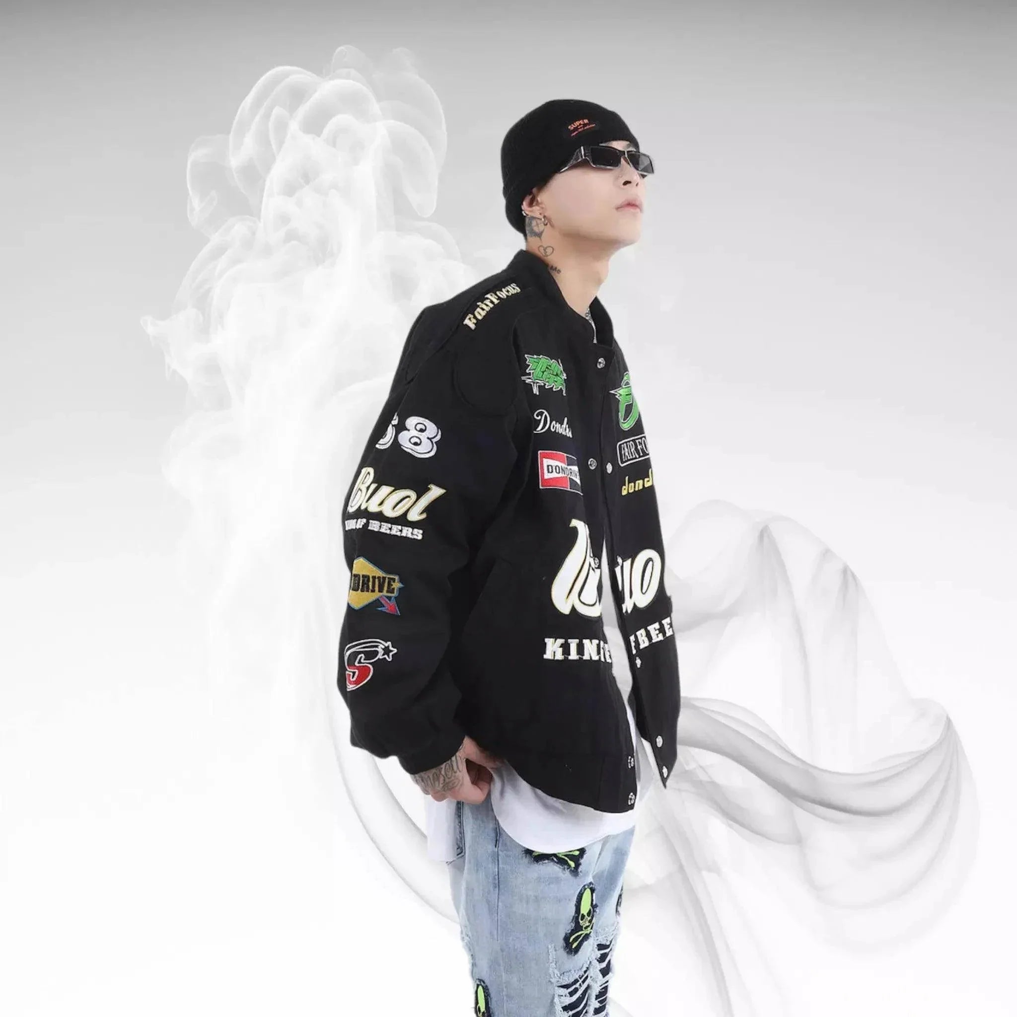 Fair Focus Embroidered Racing Jacket