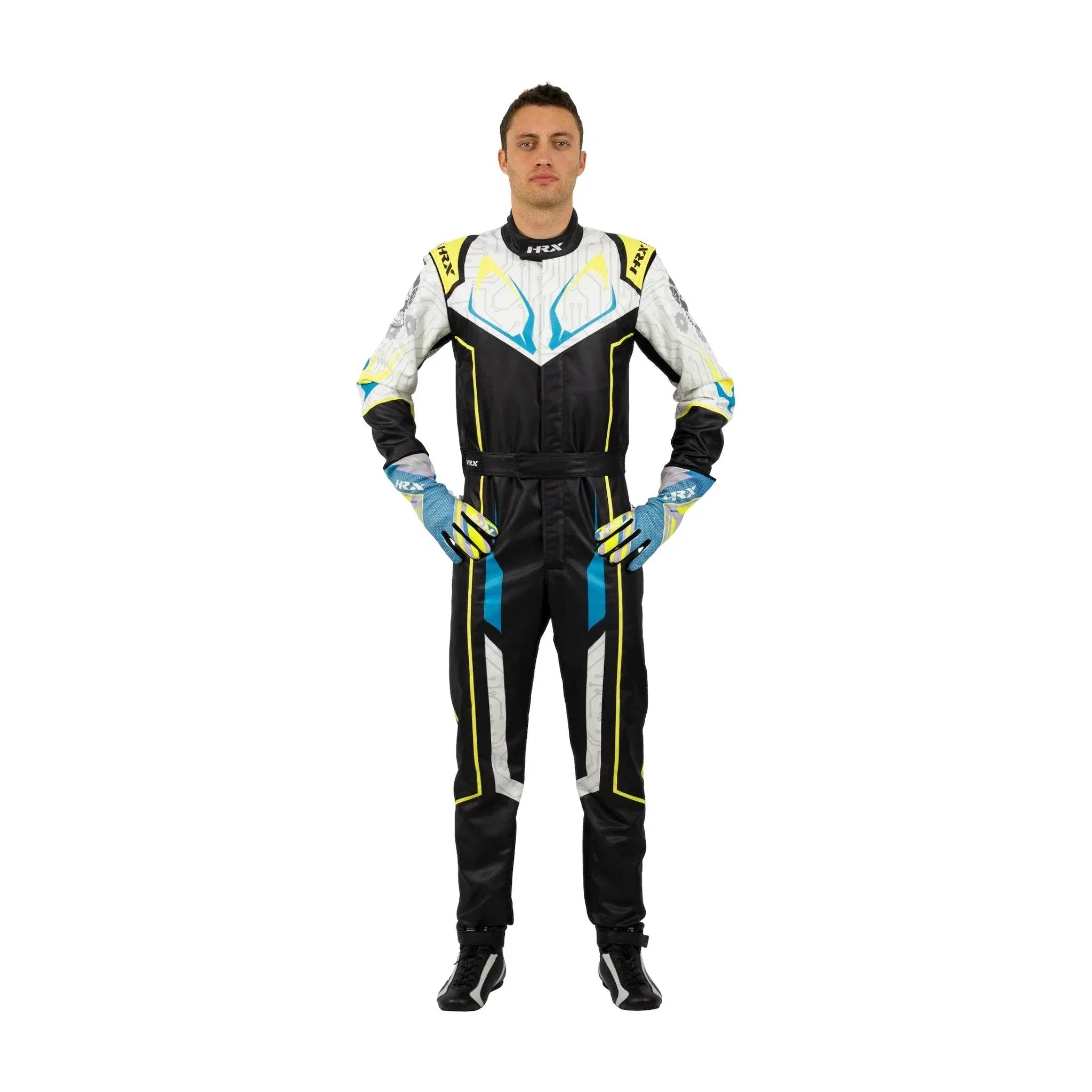 HRX FUJI KARTING SUIT Black White