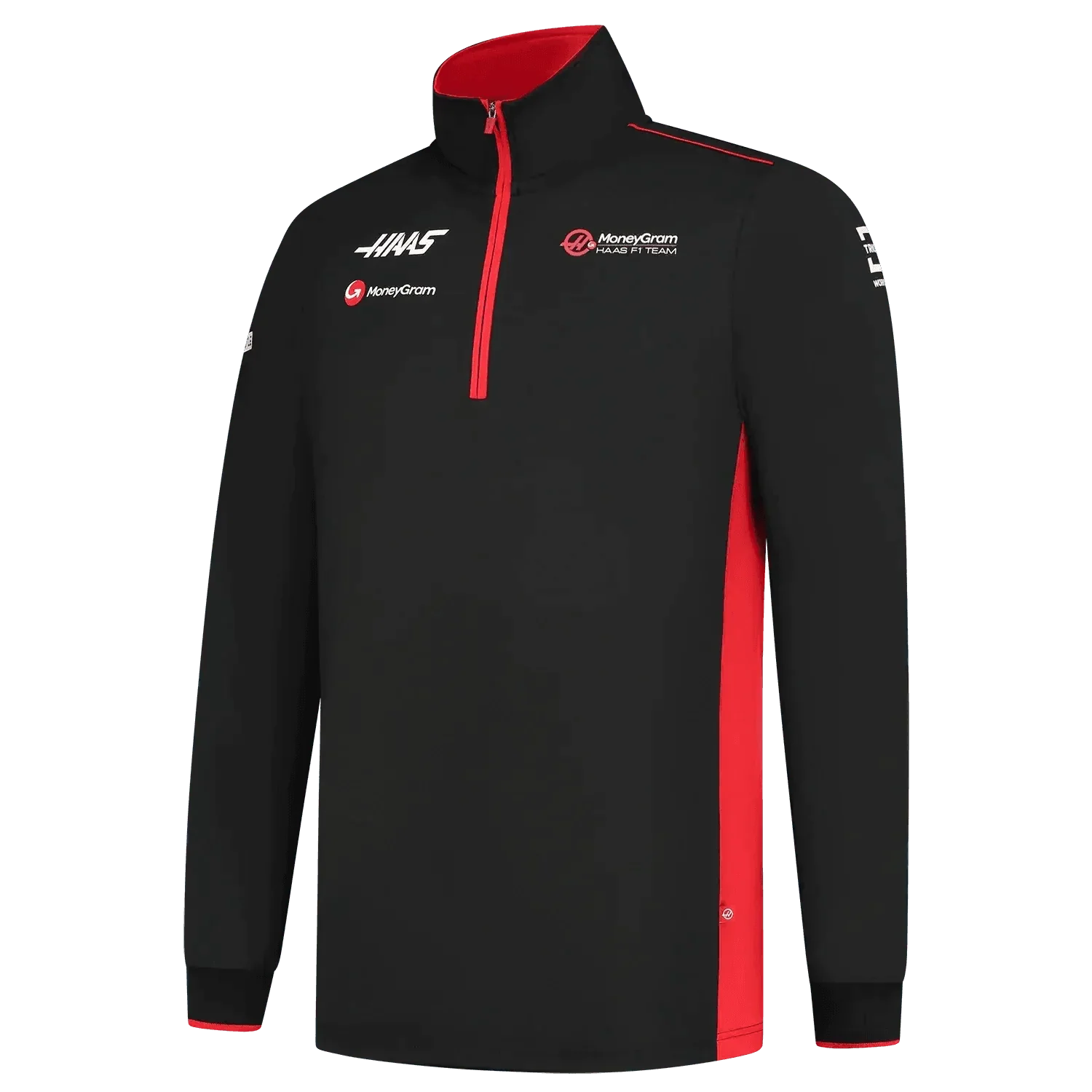 Fitted Zip Sweater / Haas F1 Team Black
