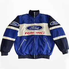 Vintage Ford F1 Racing Bomberjacke mit Stickerei