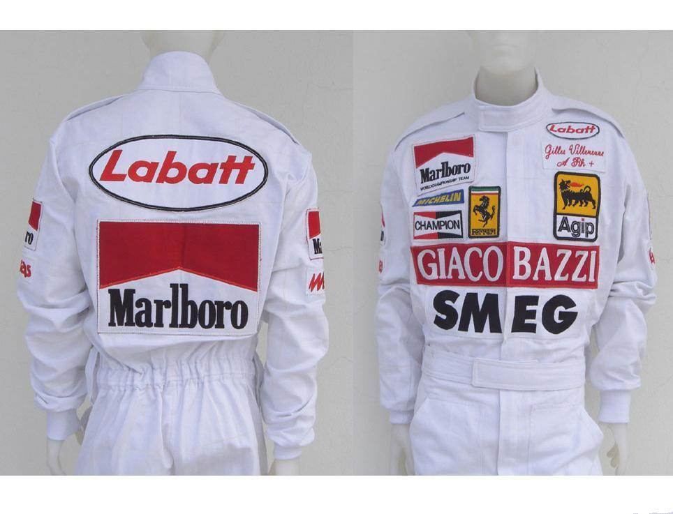 Gilles Villeneuve 1980 Racing Suit Replica | Ferrari F1 | Dash Racegear