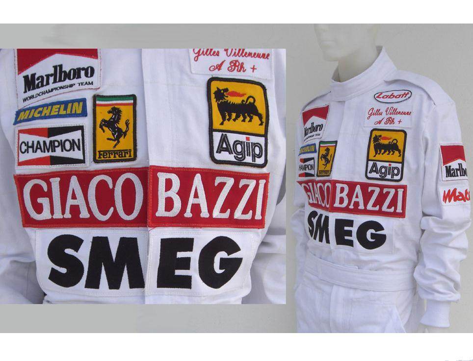Gilles Villeneuve 1980 Racing Suit Replica | Ferrari F1 | Dash Racegear
