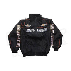 Harley Davidson Unisex-Rennjacke mit Stickerei